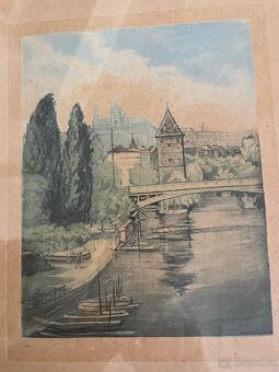 Praha-Židovský ostrov,sig.Mayer Josef, nar.1895 - 2