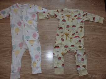 Overaly/pyžamka LINDEX vel.80-retroHouby a balonky - 2