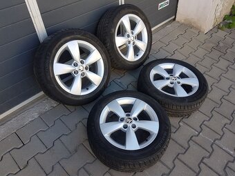Originál alu kola CARME 6x15" 185/60 Rapid, Fabia III, nově - 2