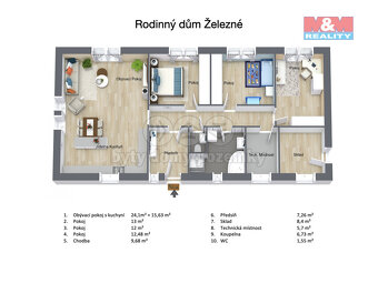 Prodej rodinného domu 4+kk, 132 m², Železné - 2