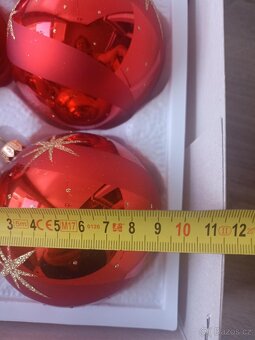 Skleněné vánoční ozdoby - ruční práce - 2