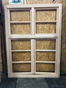 Rámová modřínová okna. - 2