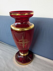 Ručně malovaná váza top stav 40 cm - 2