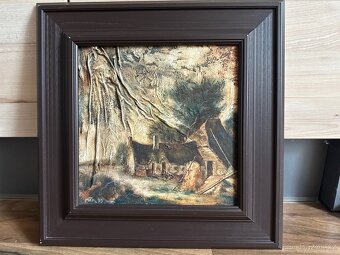 Jan Míka obraz Statek olej, textil - 2