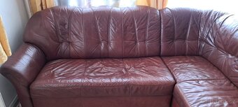 Kožená rohová sedačka - 2