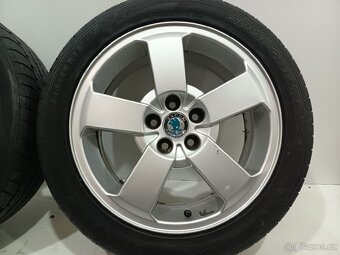 Letní alu kola Škoda 5x100 R16 pneu 215/45/16/ - 2