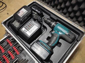 Makita DHP453SYEX aku příklepový šroubovák + kufr + 3x AKU - 2
