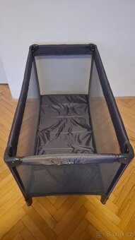 Cestovní postýlka VODSKOV 65x125 tmavě šedá - 2