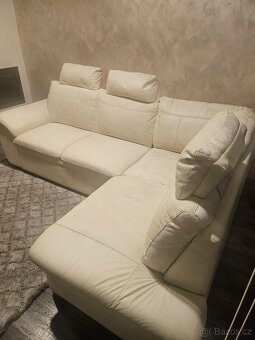 Kožena rohová sedací souprava - 2