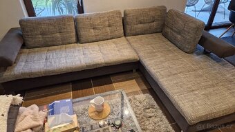 Rohová sedačka 220x285cm šedá - 2