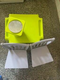 Stůl + židle + koš - 2