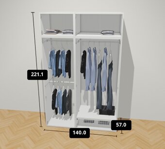 IKEA PLATSA - šatní skříň - 2