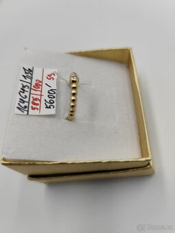 Zlatý prsten s diamantem a certifikát - 2
