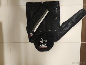 Prodám zateplenou chlapeckou motor. bundu "biker" vel. 128 - 2
