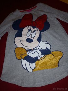 Prodam triko s Minnii,dl.ruk.122 Nove,pekne,Disney - 2