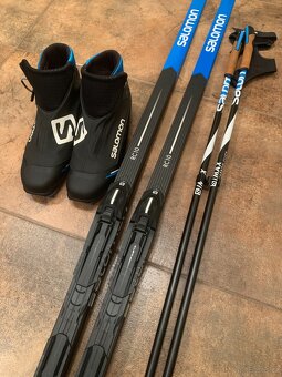 Běžky Salomon RC10 eskin 206 Hard+boty 45 +hůlky - 2