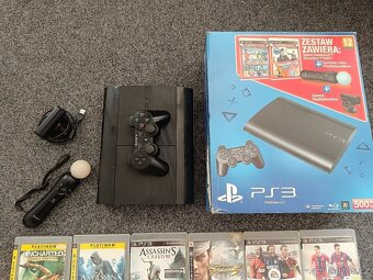 PS3 500GB, příslušenství, hry / PlayStation 3 - 2