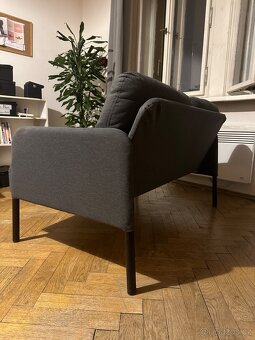 IKEA GLOSTAD 2místná pohovka Knisa tmavě šedá - 2