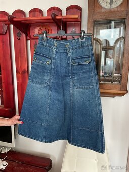 Modrá riflová sukně - 2