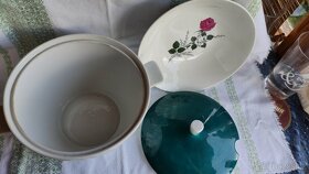 Mísa polévková, terina 2,5 lt. + mísa - Kahla růže - 2