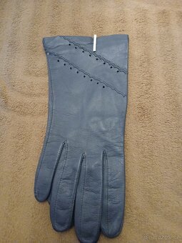 Prodám vintage, nové kožené dámské rukavice vyrobené v Česko - 2