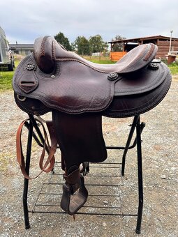 Westernové sedlo bez hrušky - 2
