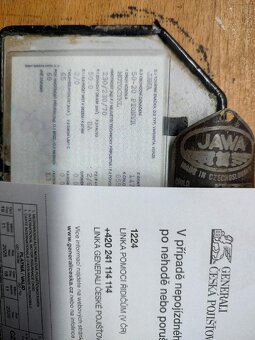 Jawa 20 pionýr ČR doklady malá spz - 2