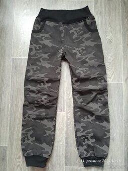 nové zimní reflexní sofshell kalhoty 140-146 - 2