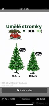Vánoční stromek 150cm včetně stojanu - 2