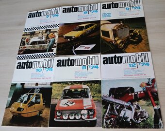 ČASOPIS AUTOMOBIL KOMPL. ROČNÍK 1974 ORIG. DESKY - 2