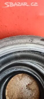 Prodám 4x letní 205/45R17 Dunlop - 2