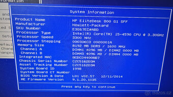 PC#216 repasovaný počítač HP Elite 800, i5, 8GB - 2