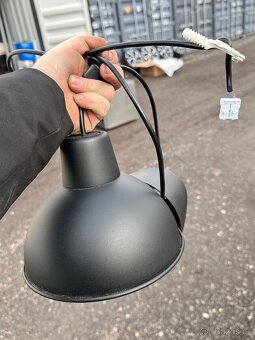 Závěsná lampa černá - 2