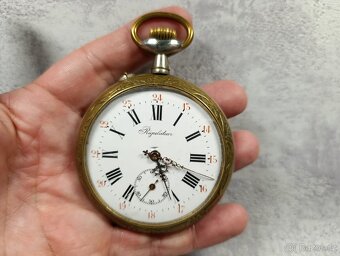 Obrovské 67mm kapesní hodinky Régulatéur, 192g - 2