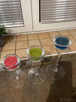 Sada skleněných svícnů - 2