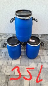 Plastové sudy 35l se sponou - 2
