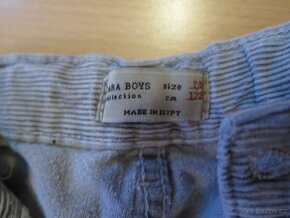 ZARA manchester kalhoty vel.128,kupovány nové v CZ,po synovi - 2