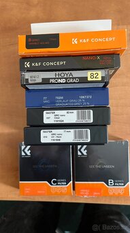 Nové, nevyužité uv, cp a nd filtry 58, 62, 77 a 82 mm - 2