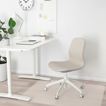 Konferenční židle, béžová / bílá, Ikea - 2