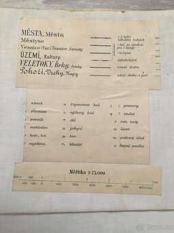 Mapa Slaný, Velvary, Kralupy nad Vltavo - stará mapa - 2
