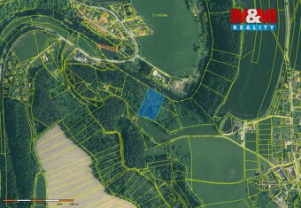 Prodej lesa, 6543 m², Římov - Branišovice - 2