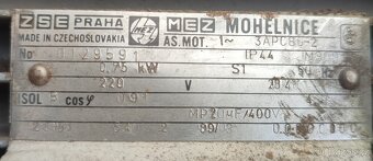 Elektromotor 0.75 kW 2800 ot./min. jednofázový 220 V - 2