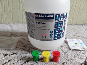 Tlakový pěnový postřikovač (napěňovač) - 2 litry, 3 nástavce - 2