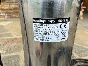 Ponorné kalové čerpadlo Alfapumpy HS 11 M - 2