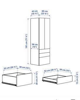 Šatní skříň IKEA SMÅSTAD / PLATSA - 2