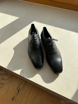Společenské boty Prada Saffiano Oxford - 2