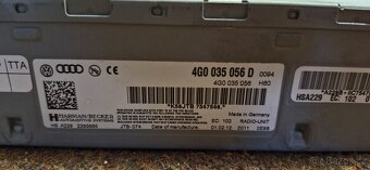 Jednotka radia tuner radia audi a6 4g a4 8k 4g0035056d - 2