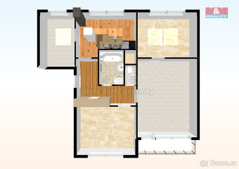 Pronájem bytu 4+1, 87 m², Česká Lípa, ul. Střelnice - 2