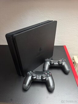 PS4 slim 1tb + 2x ovladač - 2