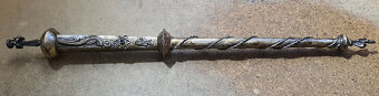 JAD - stříbrné židovské ukazovátko, 1844, 35cm, 46g - 2